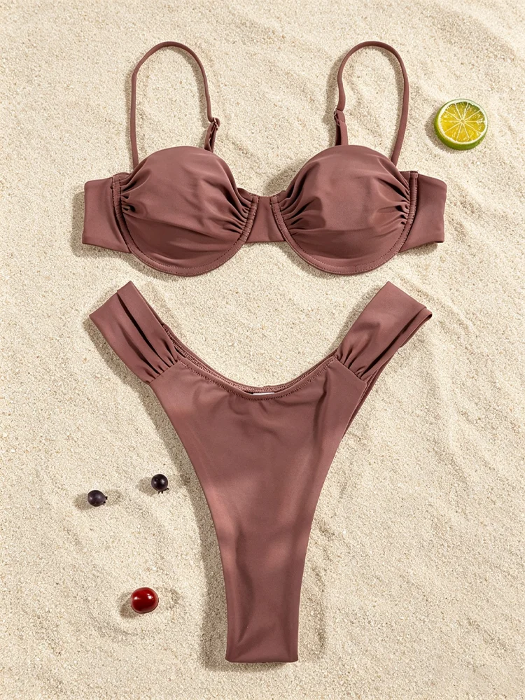 Rinabe Push Up Bikini String Bikinis String Swimsuits High Cut Swimwear Designer Swimsuit Two-Piece Bathing Suit