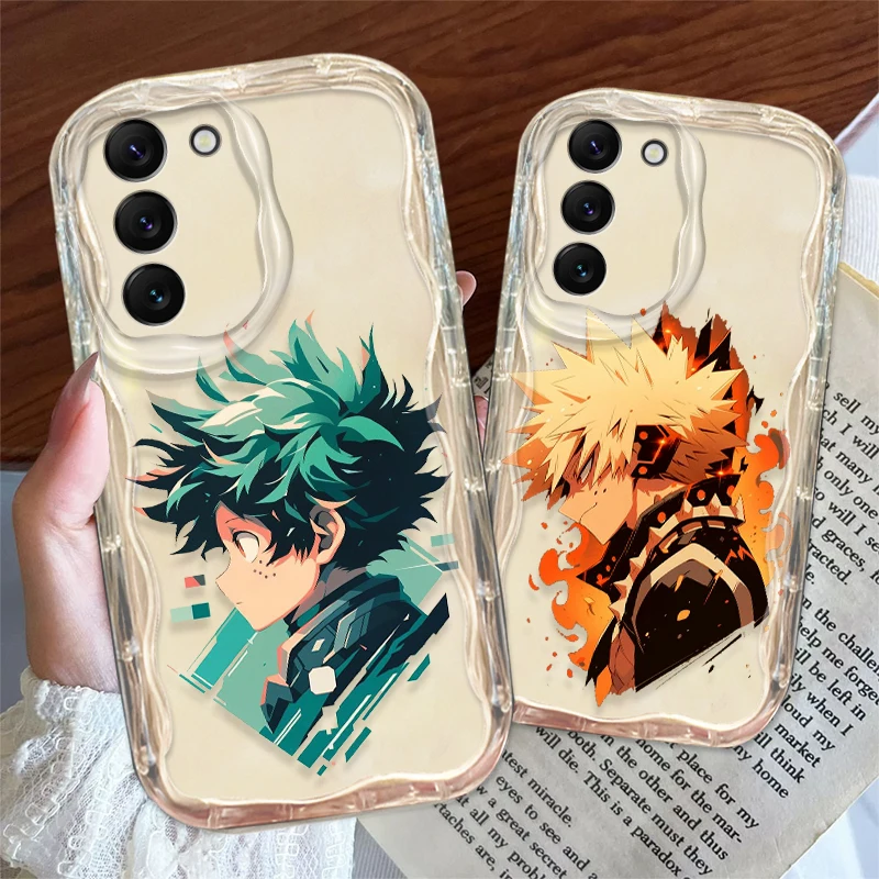 My Hero Academia Cover For S21 S23 S24 Ultra Plus FE A55 A35 A25 A05S A54 A53 A52 A33 A32 Wave Oil Phone Case