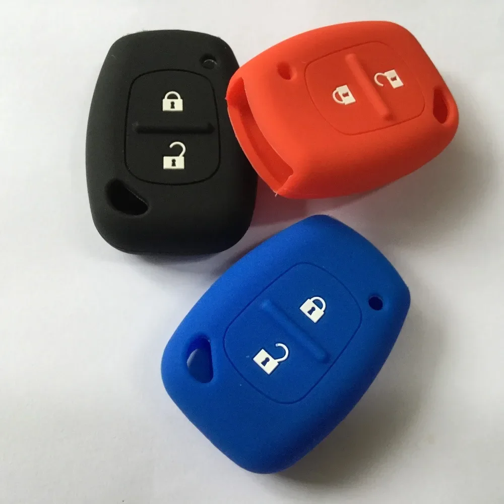 Skin Silicon Smart Key Case Protect Holder Guard VIVARO TRAFFIC MASTER KANGOO MOVANO for Renault Car 2 Button FOB Key