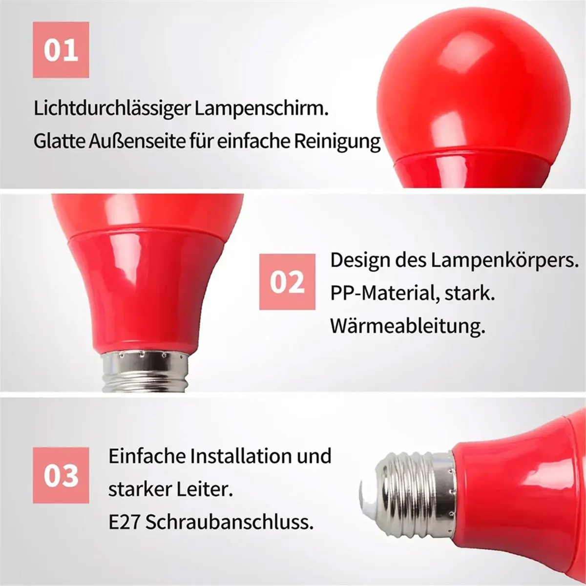 update. 1W Darkroom Safe Light LED Bulb - E27 Socket Red Lamp for Film/Slide Processing with Analog Photography EU Plug