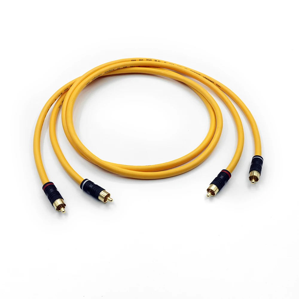 

Brand new Hifi Audio MK III Silver Plated Rca interconnect Cable with Gold Plated RCA Plug