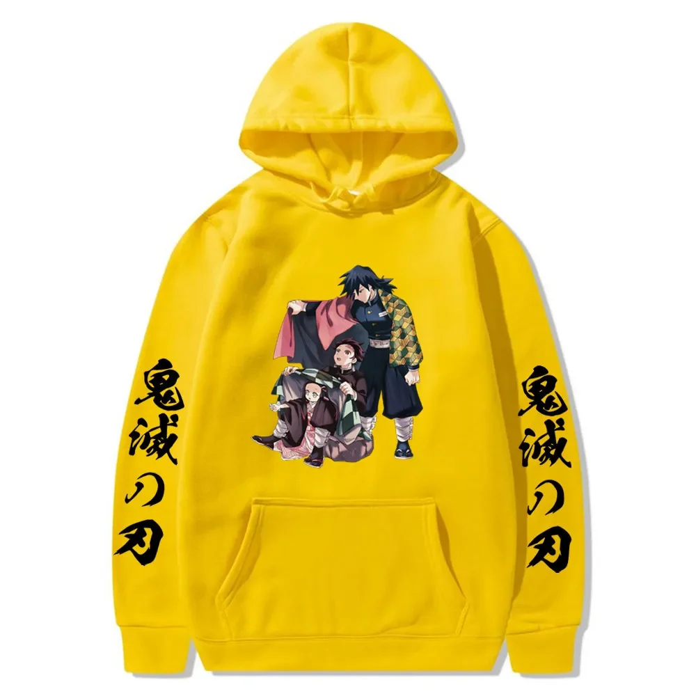 Anime Demon Slayer Character Women's Clothing Street Trend Sports Style Hoodies Creative Fun Fashion Matching Leisure Life