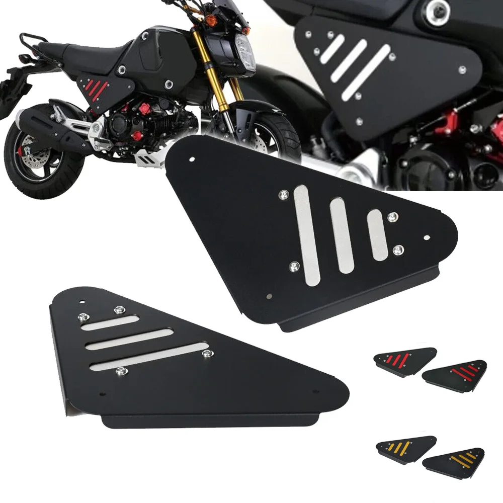 

Motorcycle Aluminum Rear Seat Under Side Guard Board Cover Frame Set For Honda Grom 125 JC92 MSX125 2022 2023 2024