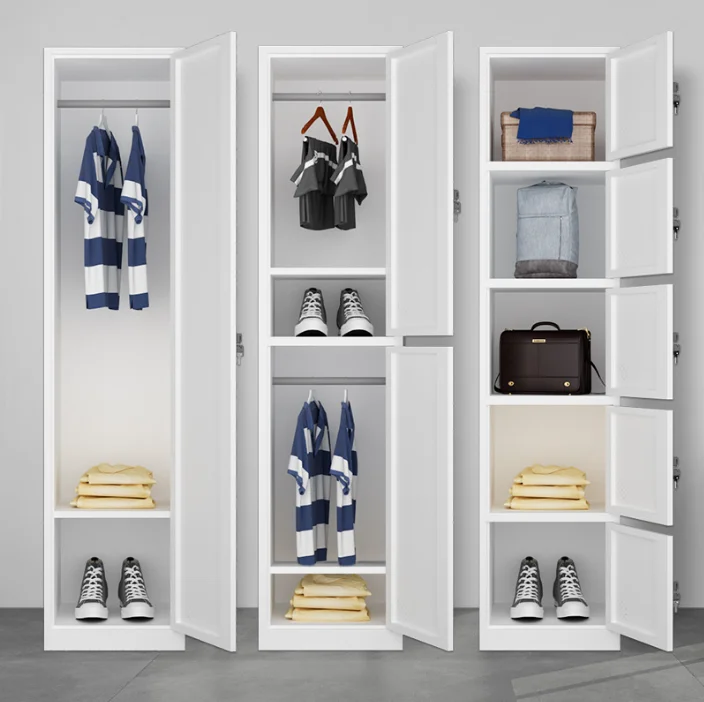 أثاث مكتبي معدني من الفولاذ بثلاثة أبواب، خزانة ملابس منزلية، خزانة ملفات للاستخدام المنزلي أو المكتب #4