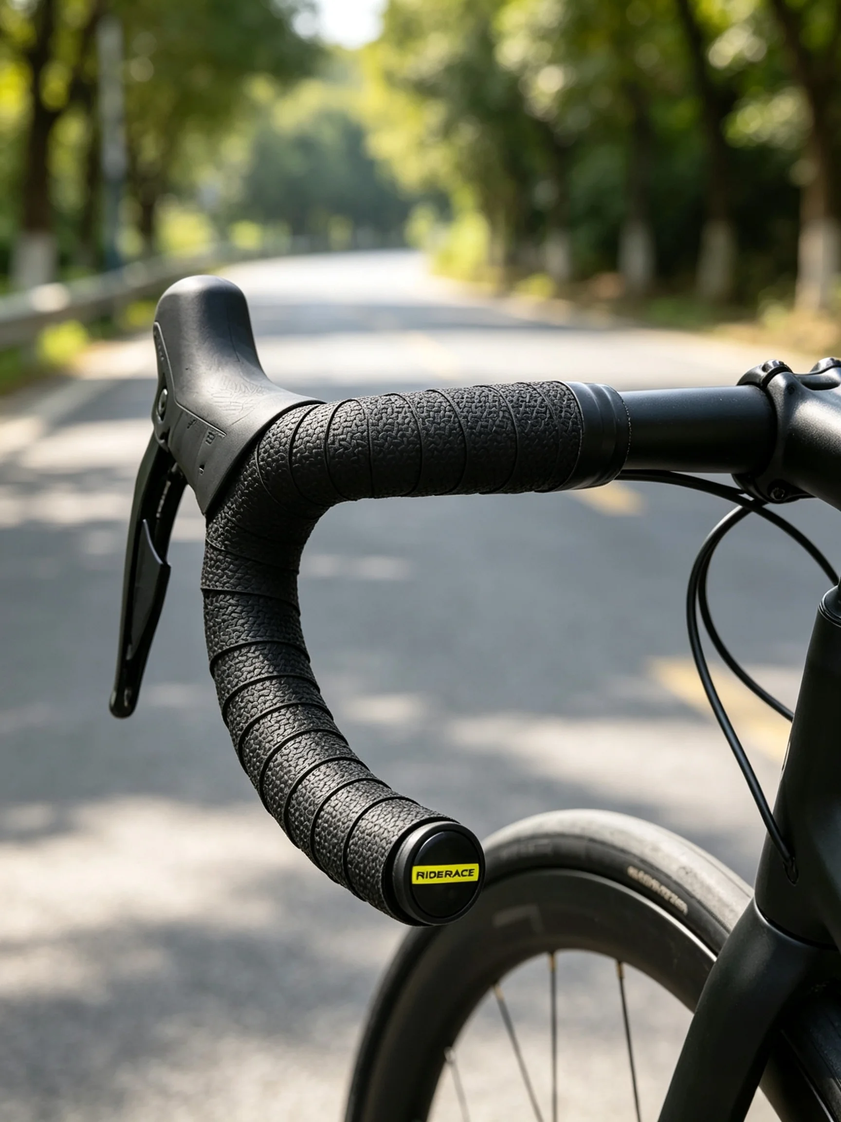 PU-EVA-Fahrradlenkerband, rutschfest, stoßdämpfend, vibrationsdämpfend, weiche Fahrradwicklung mit Endstopfen für Rennräder – Detail 9