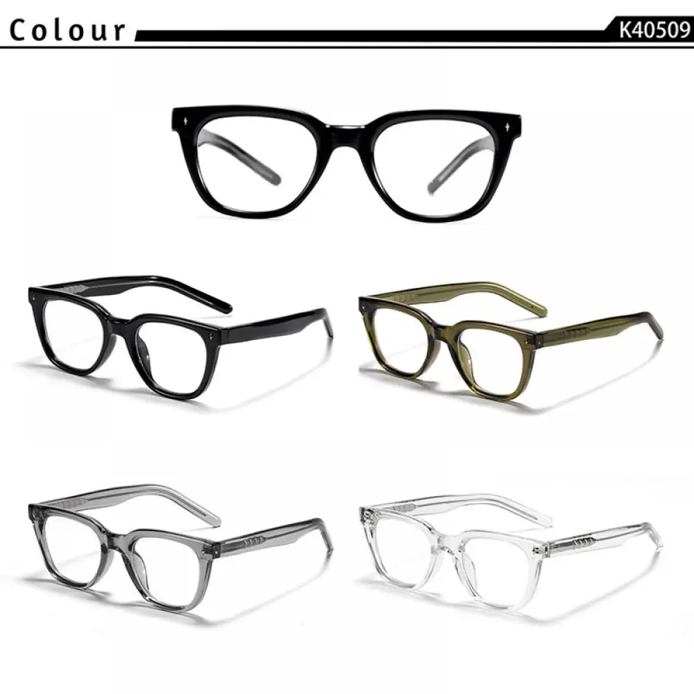 CATERSIDE Modische Anti-Blaulicht-Brille für Damen und Herren, Zellulose-Propionat-Bügelspitzen, Tr-90 Quadratischer Retro-Brillenrahmen – Detail 5