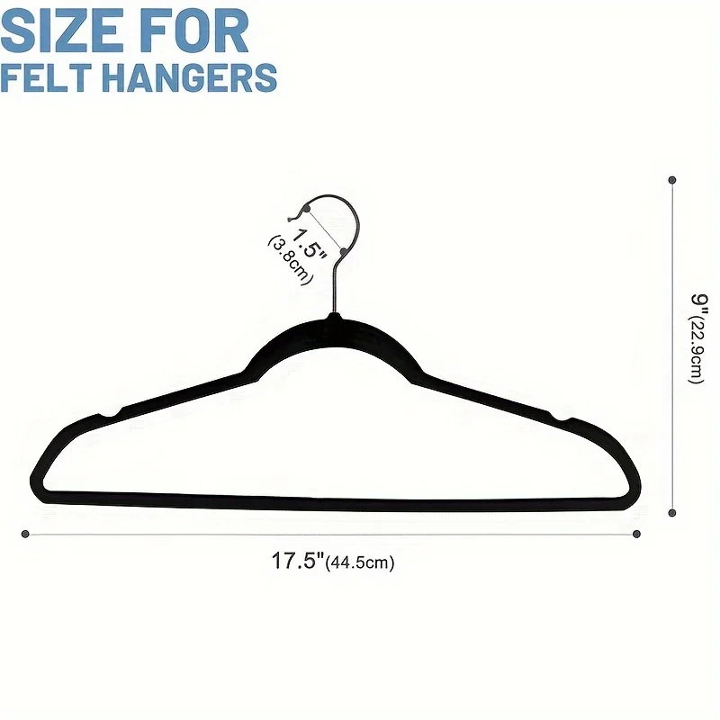 Velvet Hanger Set with Heavy-Duty Non-Slip Grip – Space-Efficient Design for Coats, Pants, and Dresses – & Shop Essent