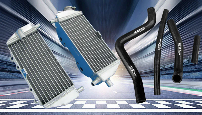 For Kawasaki KX125 KX 125 Aluminum radiator & hose 1994-2002 95 96 97 98 99 00 1995 1996 1997 1998 1999 2000 2001 2002 94 01 02