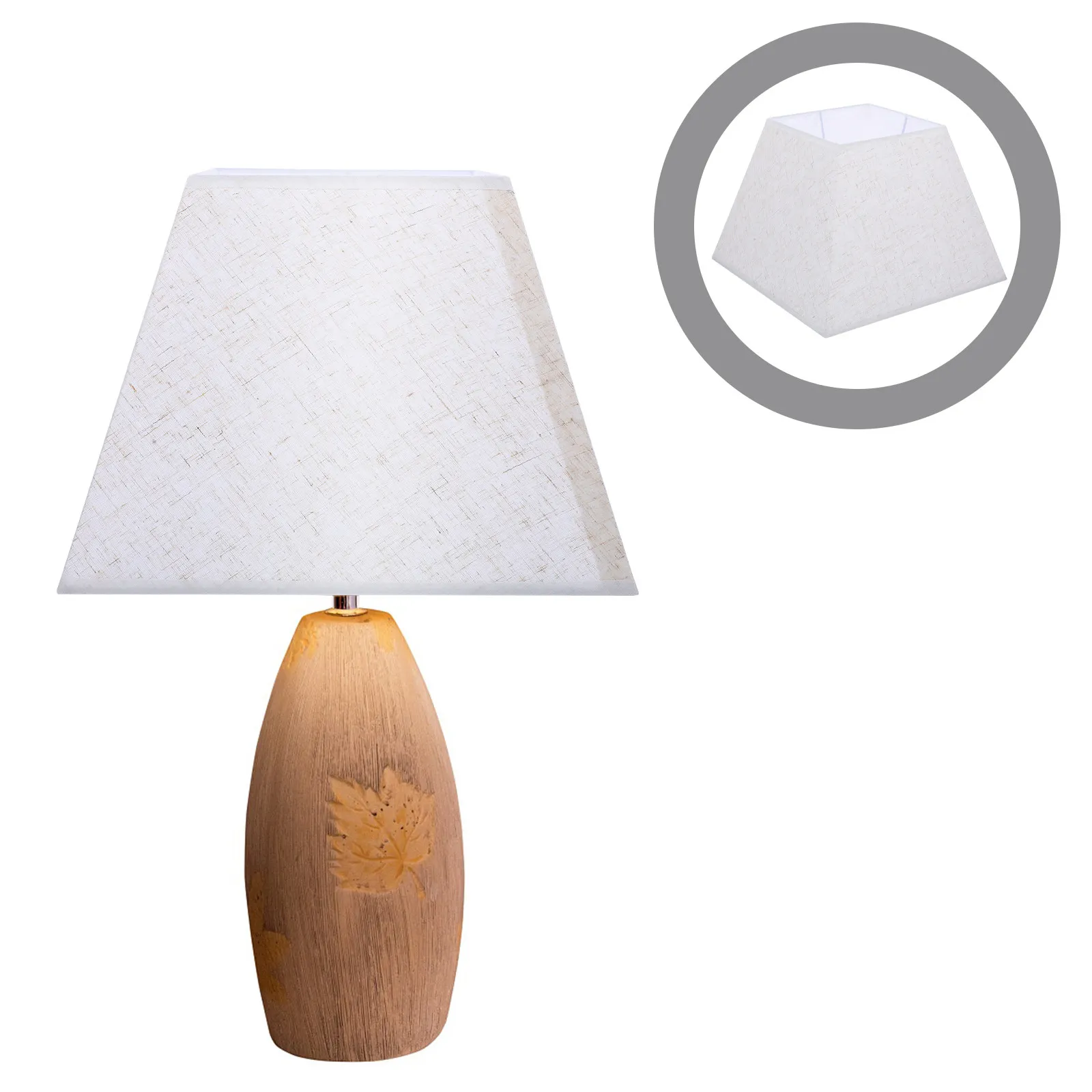 Table Lamp Shade Cover Cloth Material Durable Warm Atmosphere No Dazzling Accessory Lamp Shades Cloth Lampshade