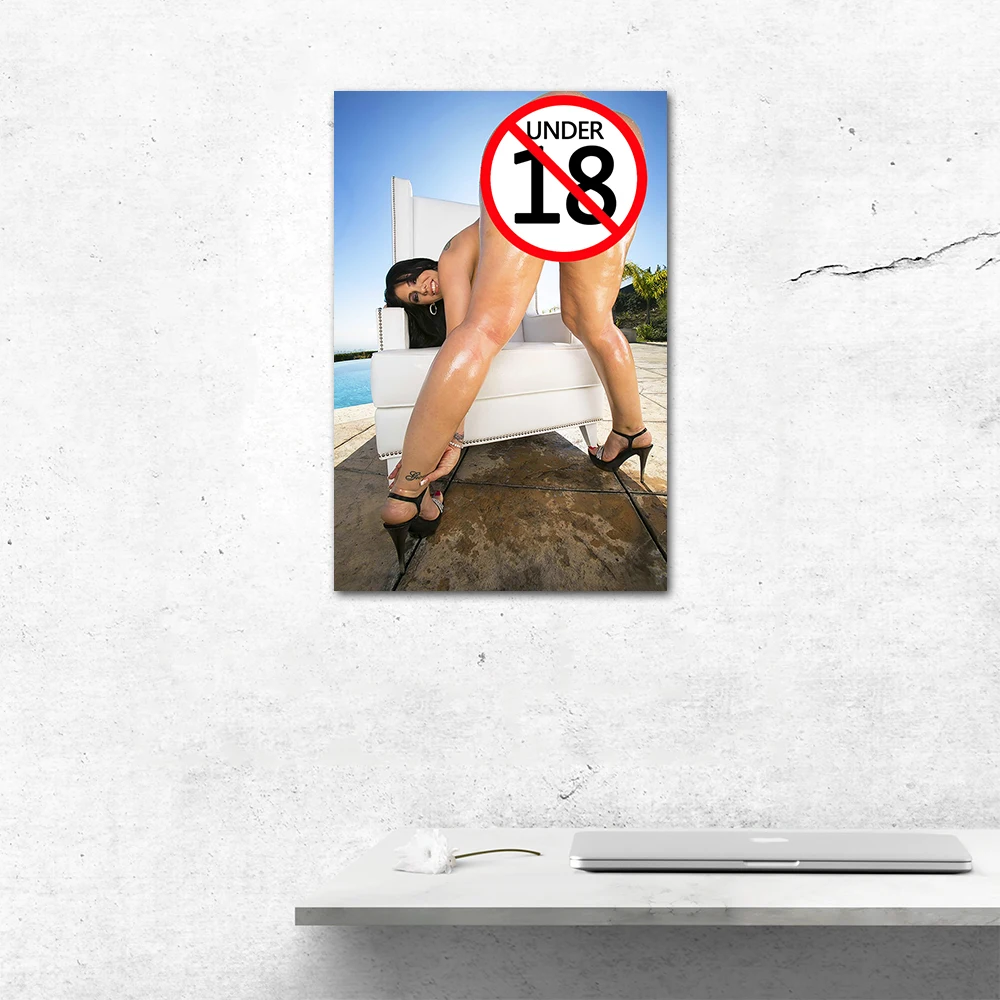 Sexy Nude Woman Big Butt Poster Uncensored Hot Babes Canvas Painting Print Wall Art Picture for Living Room Home Decor Boy Gift