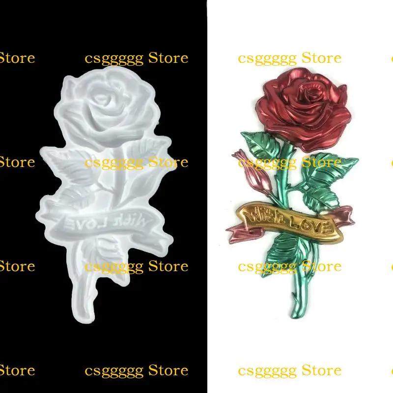 

9HJK Полустеоскопическая розовая цветочная стена украшения сброса клей для клей