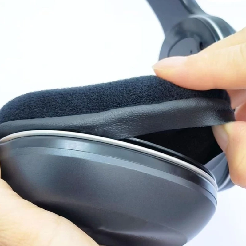 Ergonomic Replacement Ear Cushions With Ventilated Structure Secure Noise Blocking Seal Permanent Washable Earphones 83CE