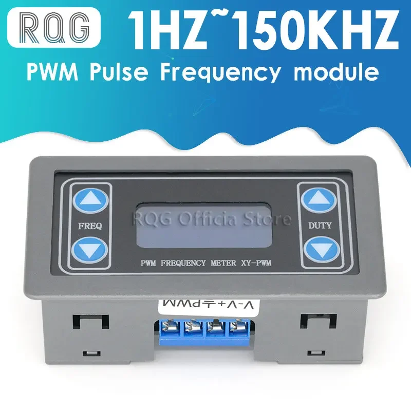 1HZ~150KHZ Signal Generator Digital Display PWM Pulse Frequency Duty Ratio Adjustable Square Wave Rectangular Signal Generator