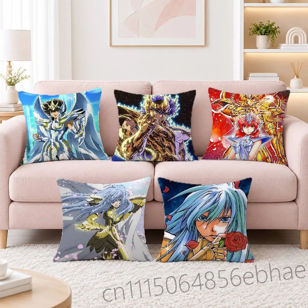 FOR Saint Seiya Pillow Case Comfy Pillow Cover Cute Funny Pillowcases For Sofa Car Home Decor