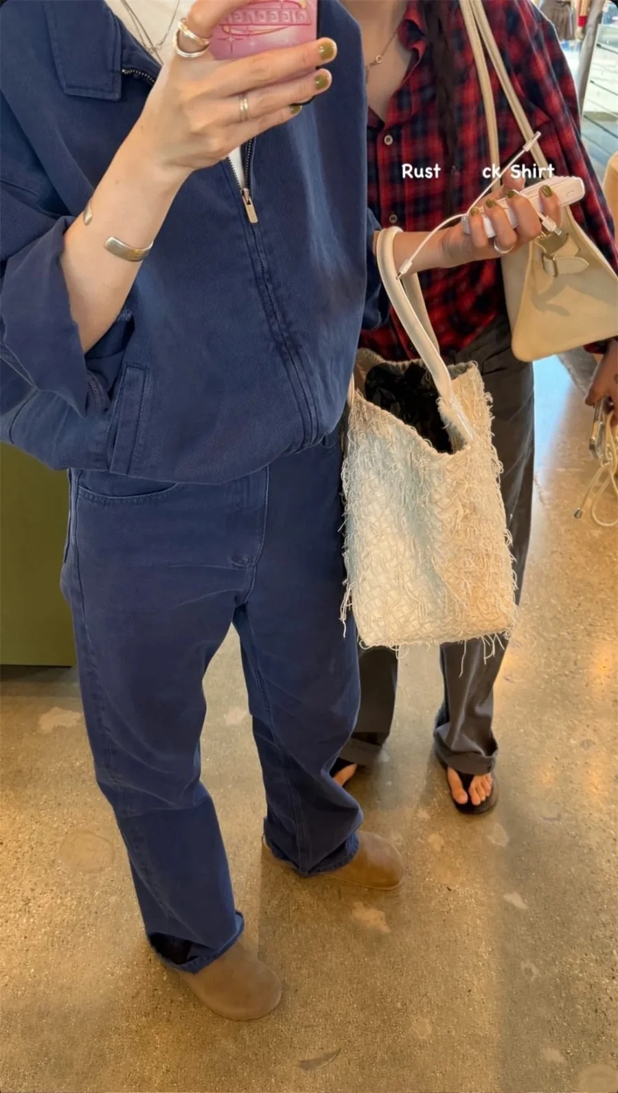 Waed Indigo Jeans casual Vita alta Gamba dritta Cotone Denim Vita alta Ribbonbits Faion da donna Autunno Nuovo arrivo