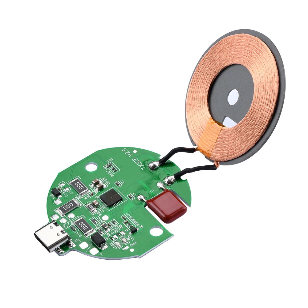 15W/10W/7.5W/5W Automatic Identification High Power Wireless Charger Module DC5-12V Support Magnetic Absorption Wireless Charge