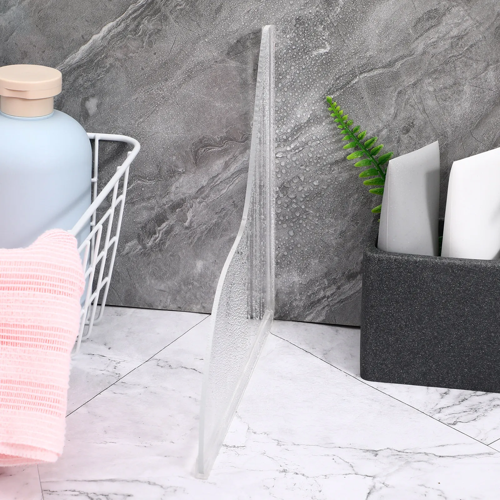 

2 шт. прозрачных водонепроницаемых бортиков-отбойников от брызг для ванны, душа, раковины, для ванной комнаты, прачечной, умывальника