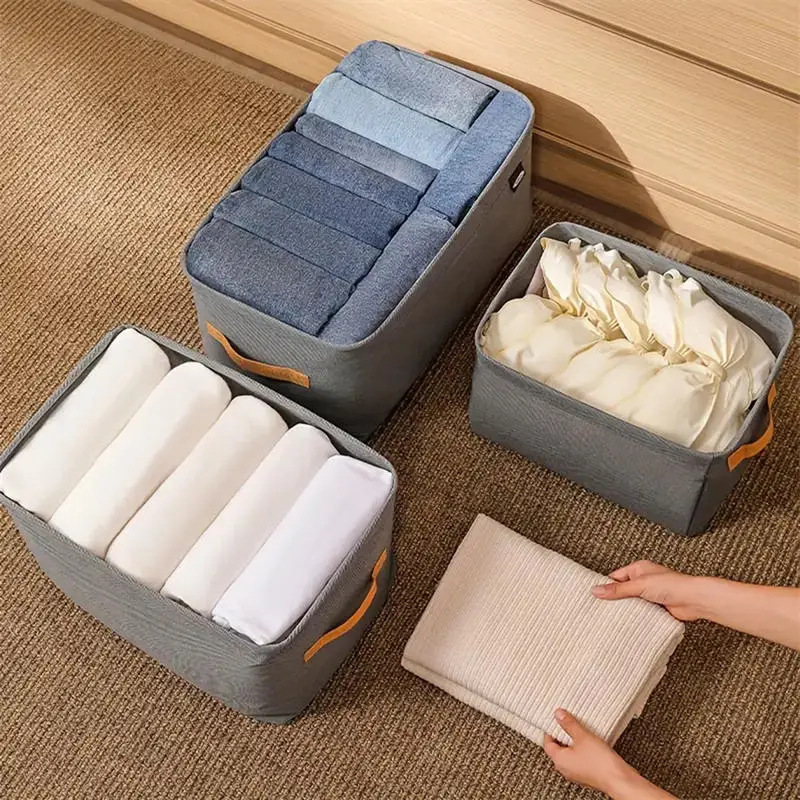 Clothes Organizer Foldable Drawer Storage Basket For Pants Sweater Underwear Clothes Household Wardrobe Sundries Storage Box