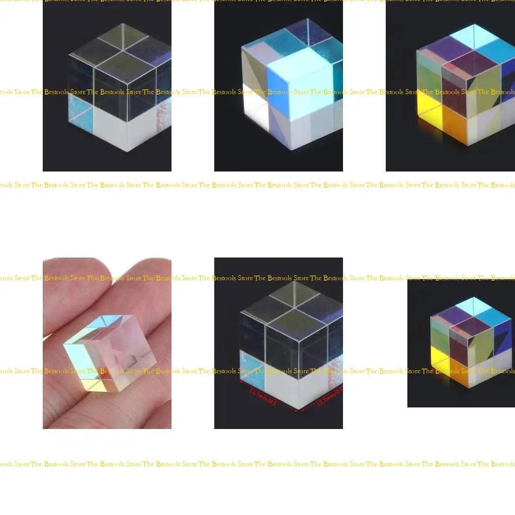 

12PF Beam Combine Cube Prism Mirror for 405Mm-450Mm Blue Diode Module HighQuality Toy Physics Teaching New Design