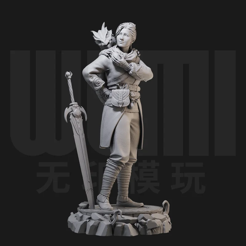 1/24 And 1/18 Scale Gk White Model Figurine 3d Printed Miniature Soldier White Model Toy Unassembled And Unpainted Kit
