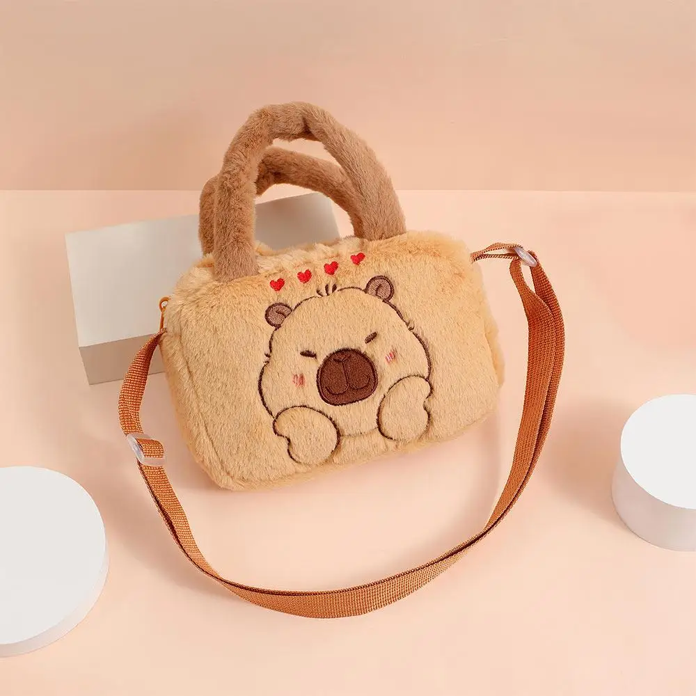 Fashion Cartoon Bag Capybara Anime Peripheral Products Children's Handbag Cute Doll Bag for Girls