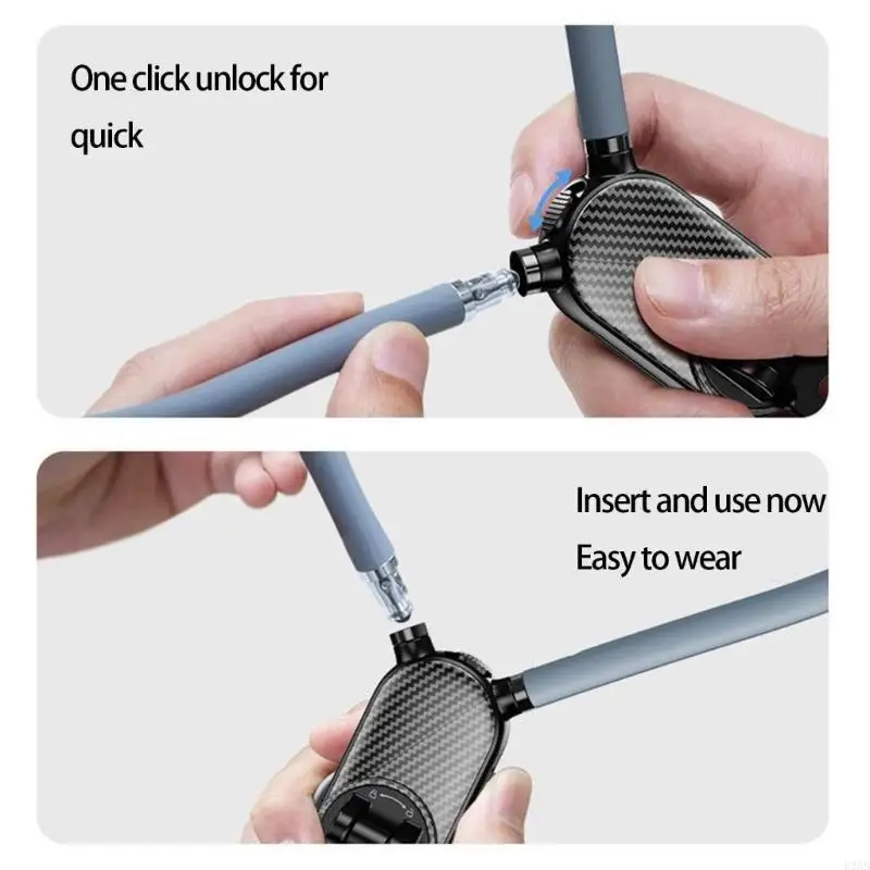 

Ergonomic Neckband Phone Clip Twist Head For Walking Stretching Movie Watching