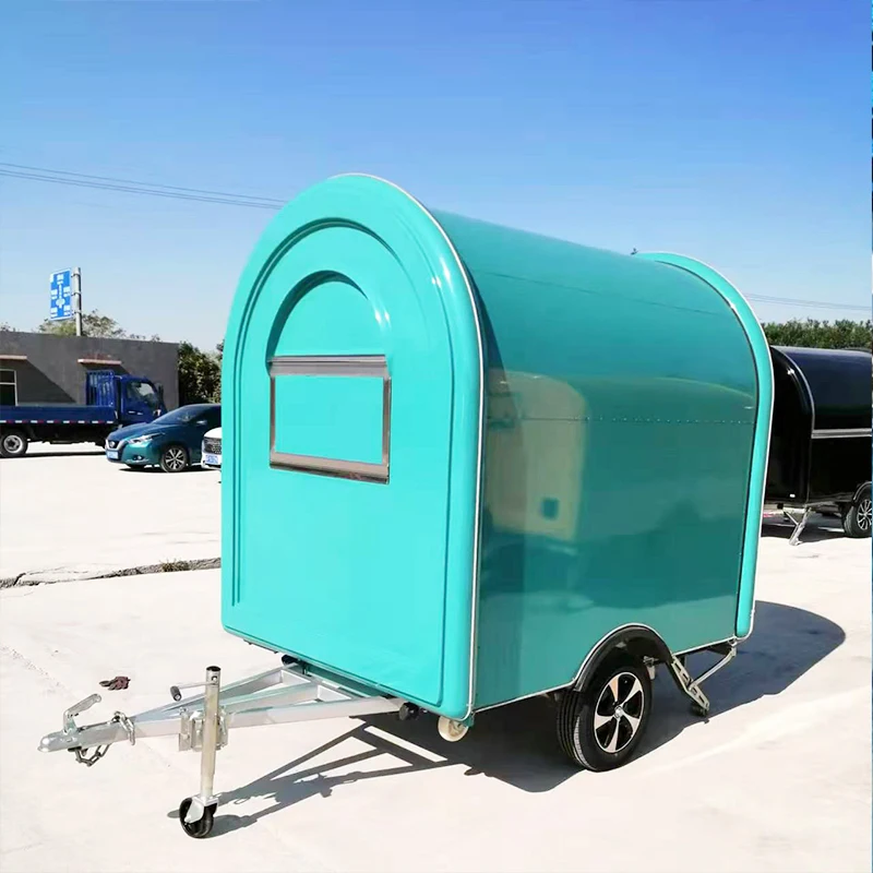 Popular Vending Food Kiosk Truck Mobile Dining Car Window Color Selection Fast Food Coffee Ice Cream Mobile Food Cart for Canada