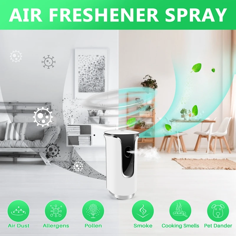 Automatic Air Freshener Spray Dispenser, Scent Dispenser Wall Mount/Free Standing Programmable Spray Fragrance Dispenser