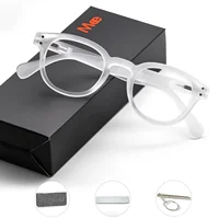 Meeshow, gafas de lectura de calidad, transparentes, estilo Retro europeo, gafas para hombres y mujeres con bloqueo de luz azul flexible, regalos encantadores
