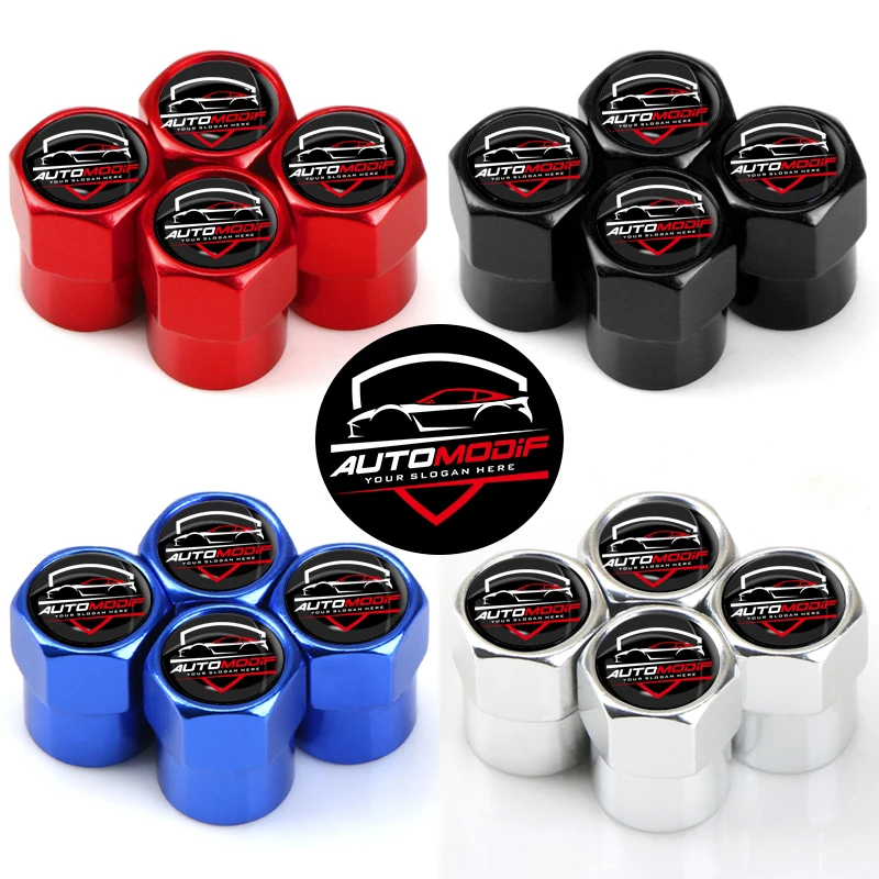 4Pcs/set Tire Valve Caps Tyre Rim Stem Cover Dust Proof Auto Wheel Cap Aluminum Alloy Decorate Caps For Auto Modif Styles