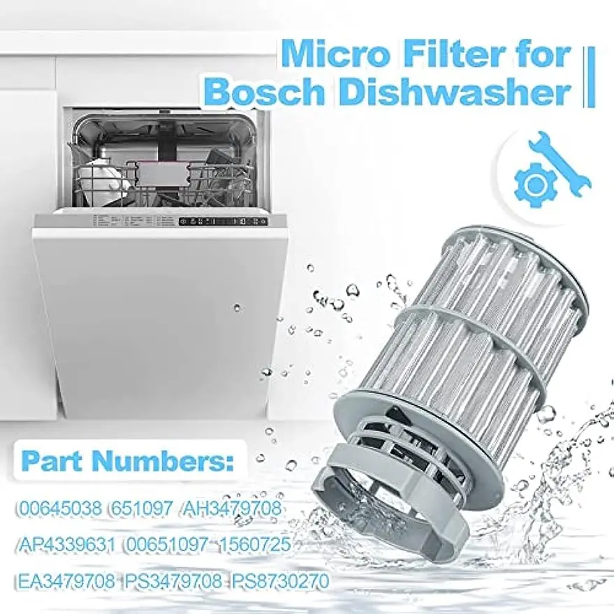 645038 Micro Filter Fit Bosch Kenmore Vaatwasser