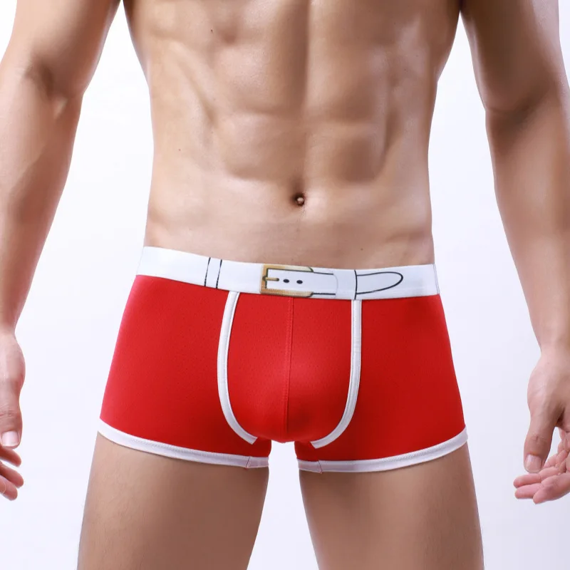 Factory direct sales men's soft and comfortable elastic men's boxers breathable mesh U convex bag men's MK069