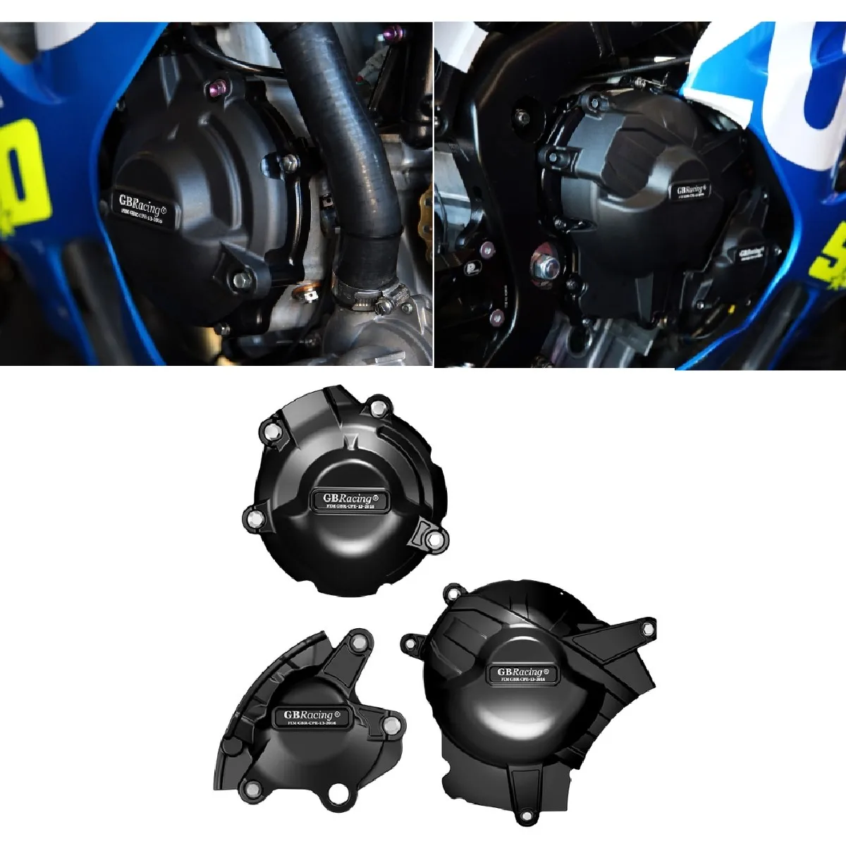 

FOR SUZUKI GSXR1000 K17 2017-2023 L7-M2 2022 2021 2020 2019 Engine Protective Cover Engine Cover Protection Set Swing arm Spool