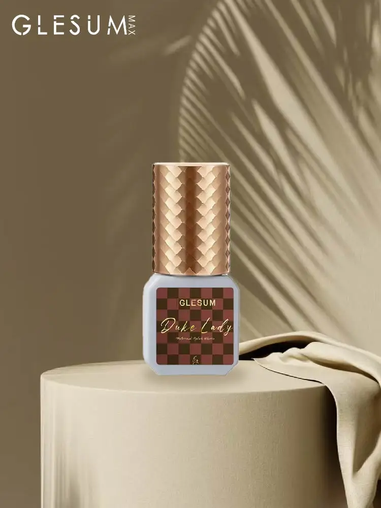 Glesum-まつげエクステージェル,速乾性,黒の接着剤,3〜6か月持続,5 ml, 10ml