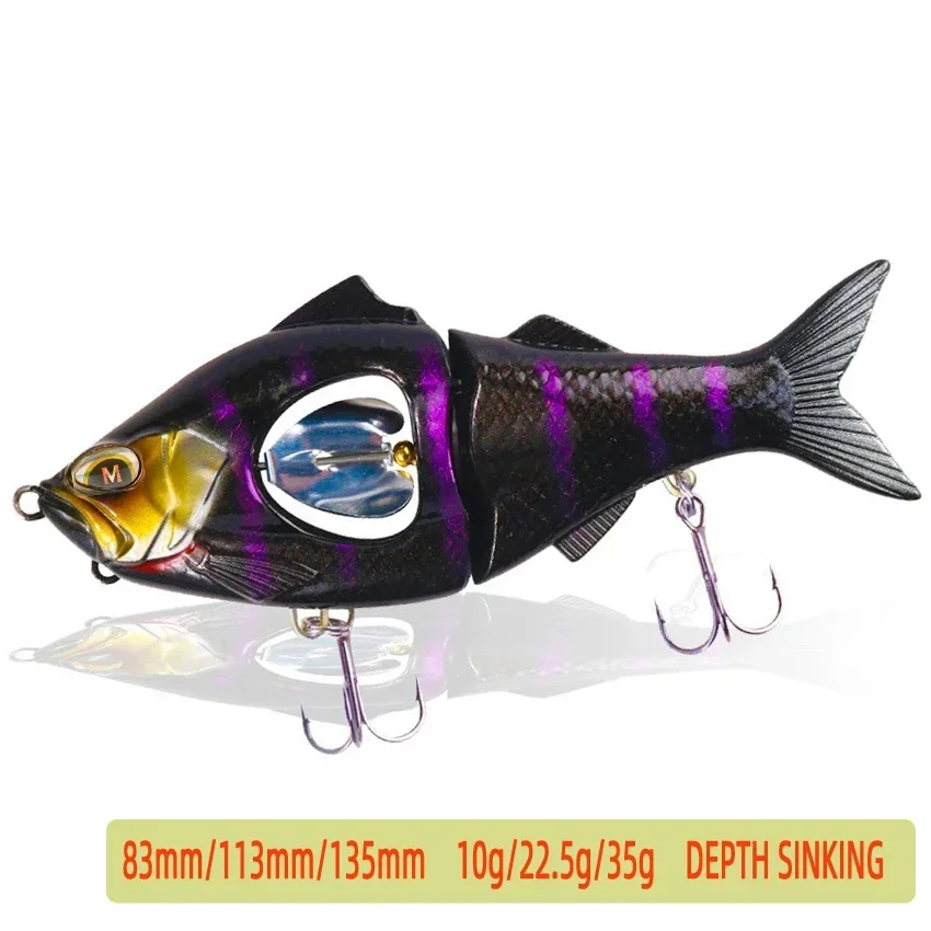 Propeller Glider Fishing Lure  Sinking 10g 22.5g 35g Metal Belly Blade Sinking Swimbait Hard Wobblers Jerkbait  Pesca Accesorios