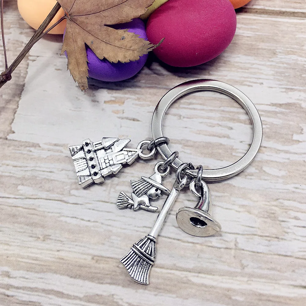 Halloween bibelot sorcière Wizard_hat tour porte-clés porte-clés breloques femmes bijoux accessoires pendentif cadeaux mode