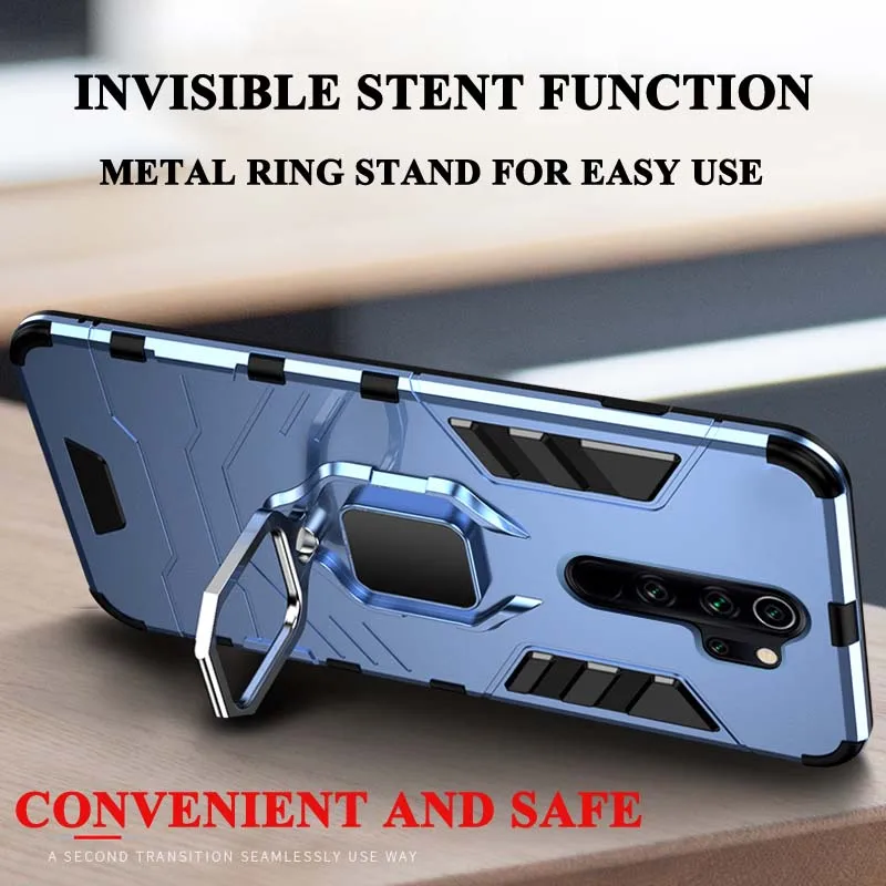 Redmi Note 9 10 Pro Max 9A 9S 10S 10C用アーマーケース、Xiaomi POCO X3 NFC F3 F2 Pro F1 C75用磁気保護カバー