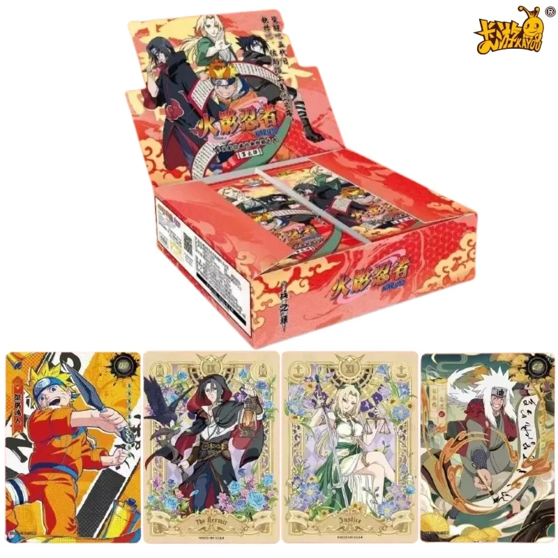 

KAYOU Official Kayou Naruto Chapter of Soldiers Wave 9 Cards, Rare Naruto & Sasuke Holo TCG Set, Anime Collectible Gift for Fans