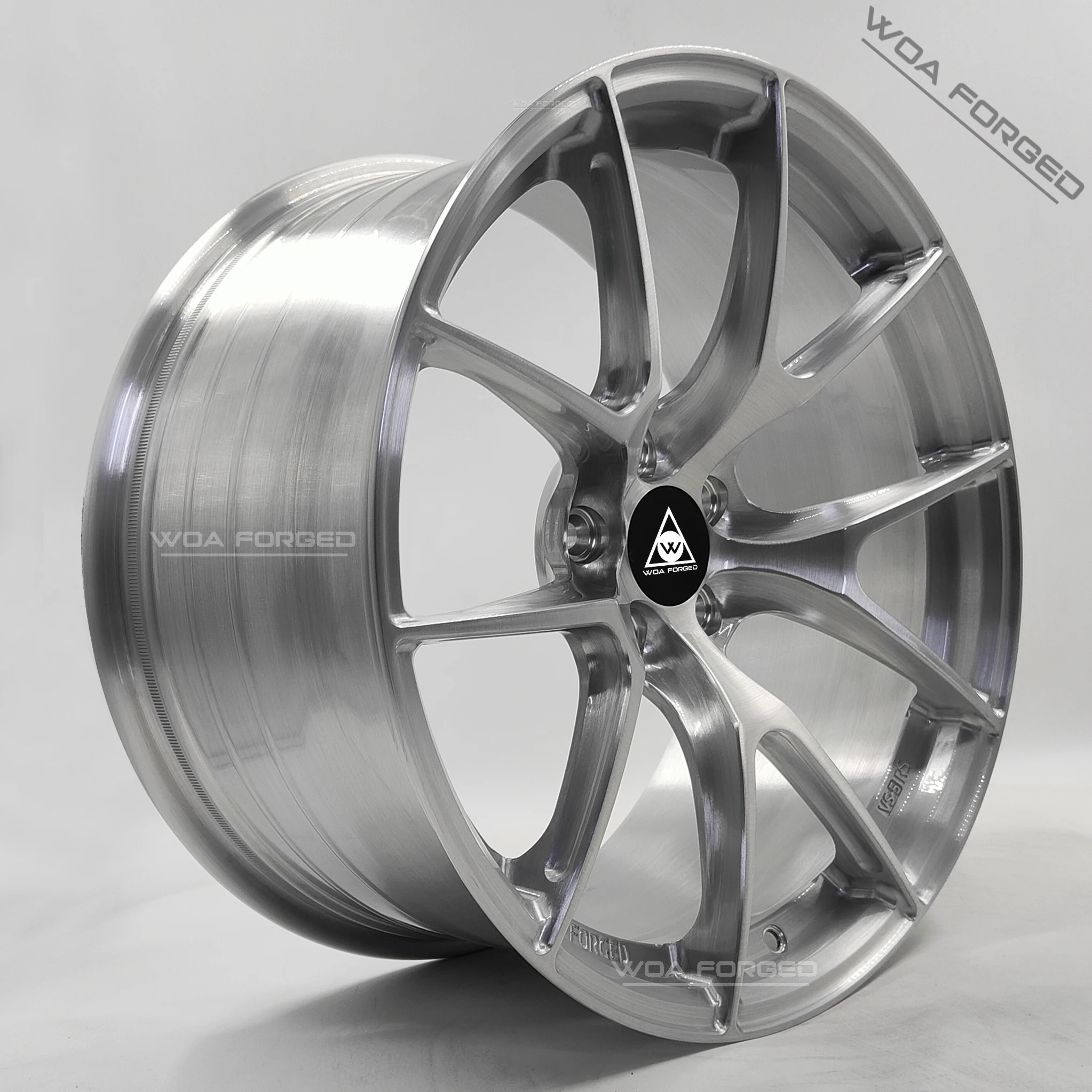 

6061T6 Polished Silver Single Five Spoke Performance Alloy Forged Car Wheels Light Weight Sport Ape Rim 5x120 5x139.7 Passenger