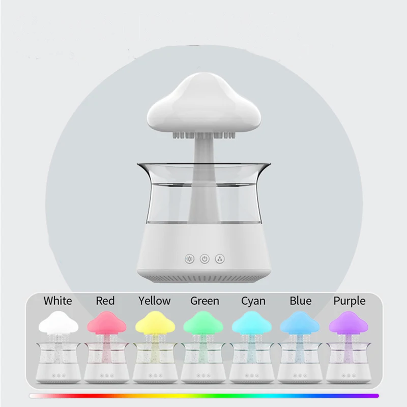 Rain Cloud Humidifier with Remote, Rain Cloud Diffuser, Cloud Humidifier Rain Drop, Mushroom Diffuser, Mushroom Humidifier Water