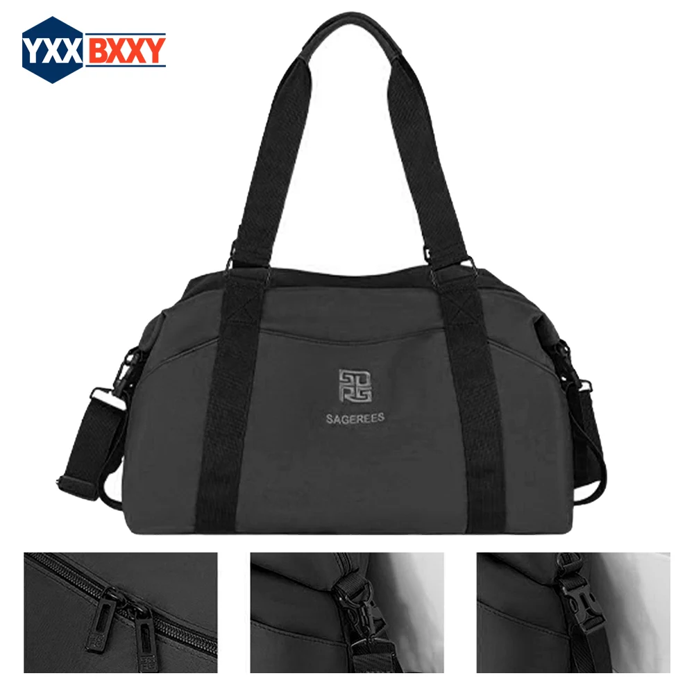 1PCS Gym Bag for Women Men, Crossbody Gym Duffle Bag with Wet Compartment, Carry on Gym Tote Bag for Workout Dance Sport Travel