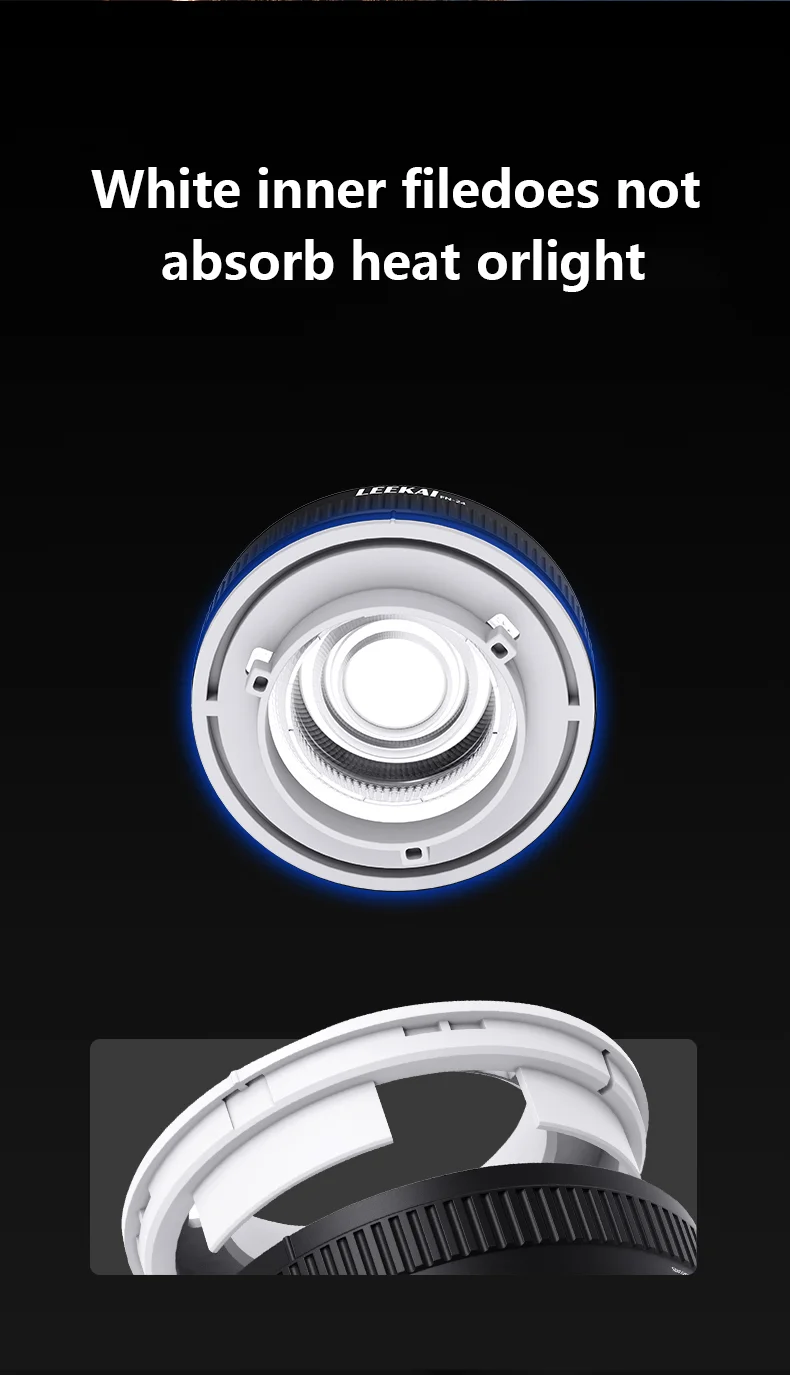 LEEKAI FN24 lente Fresnel Mini accesorio de foco de montaje Bowens para lámpara de fotografía Yongnuo Nanguang ZHIYUN