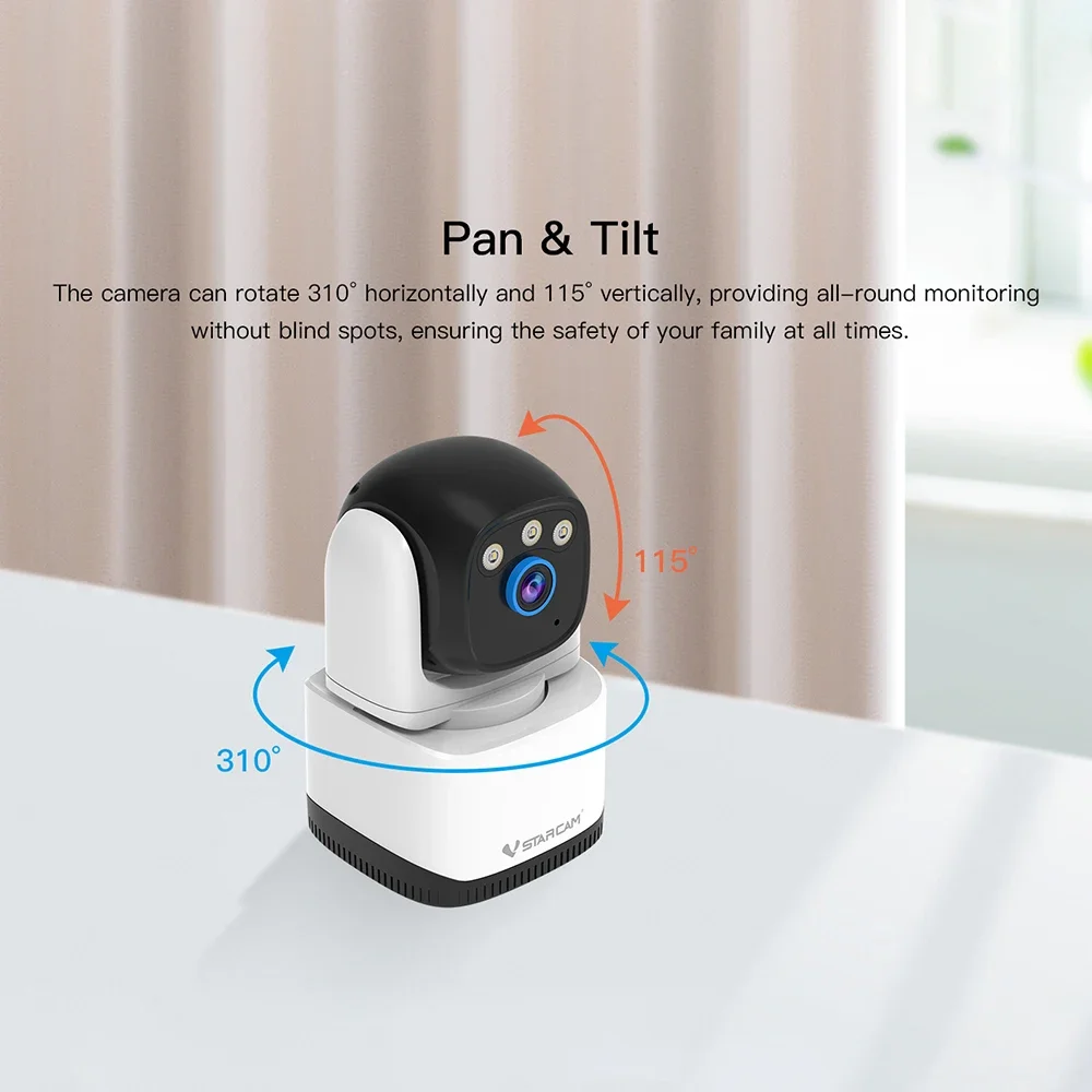 Vstarcam 5MP HD Indoor Smart 5/2.4GHz Dual-band WiFi IP Camera Security Home CCTV Surveillance Portable Motion Detection Camera