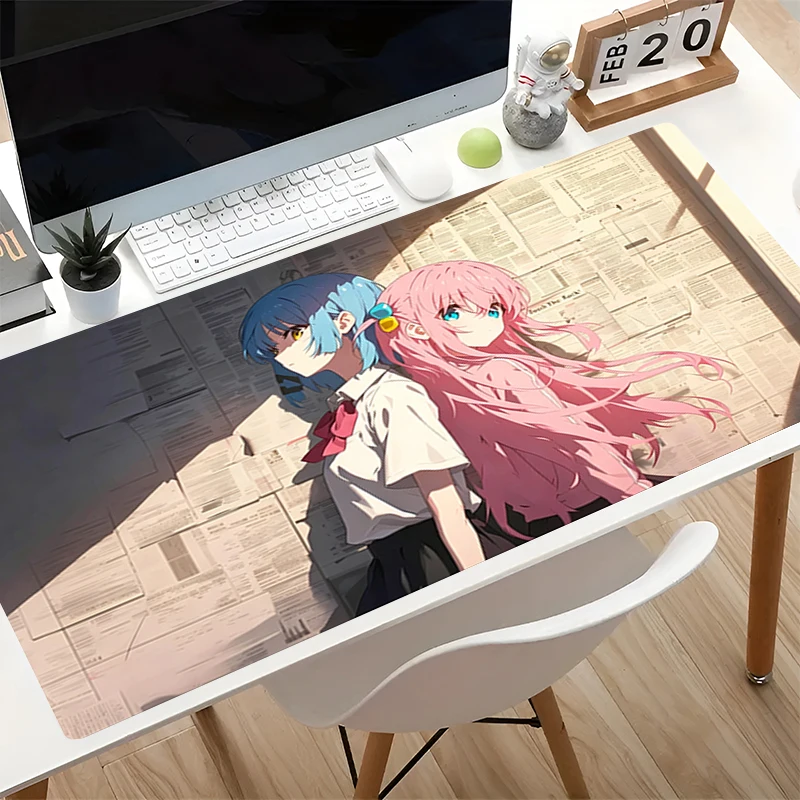 kawaii Anime Mouse pad HD Print B-bocchi The R-rock Computer Desk Mat Gamer Keyboard Pad Decoracion carpet Large Gaming MousePad