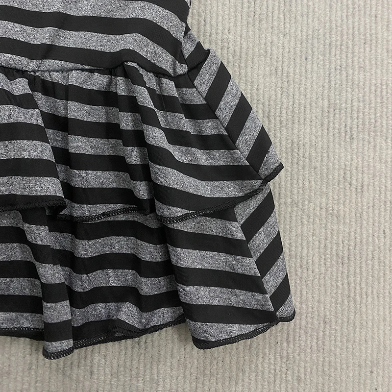 Frühlings-Y2K-Rock im japanisch-koreanischen süßen Stil, trendiger, sexy, modischer, gestreifter A-Linien-Rock für Damen – Detail 10