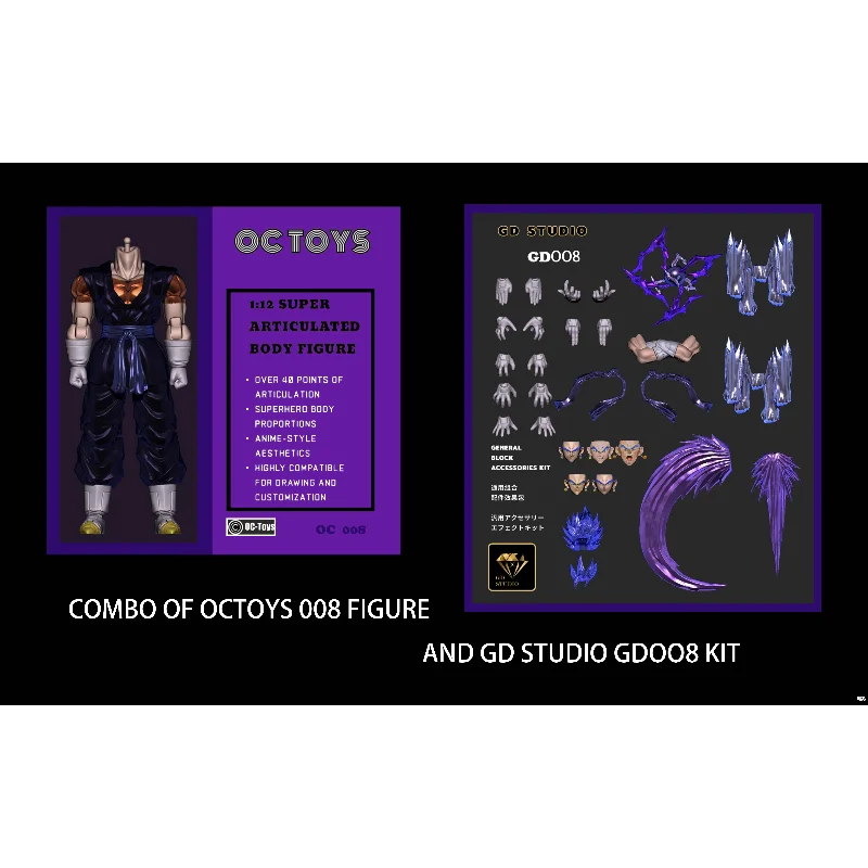 Dragon Ball 1/12 SHF Vegetto Figure 3.0 Kit di accessori per il corpo d'azione Anime Figure Model Toy