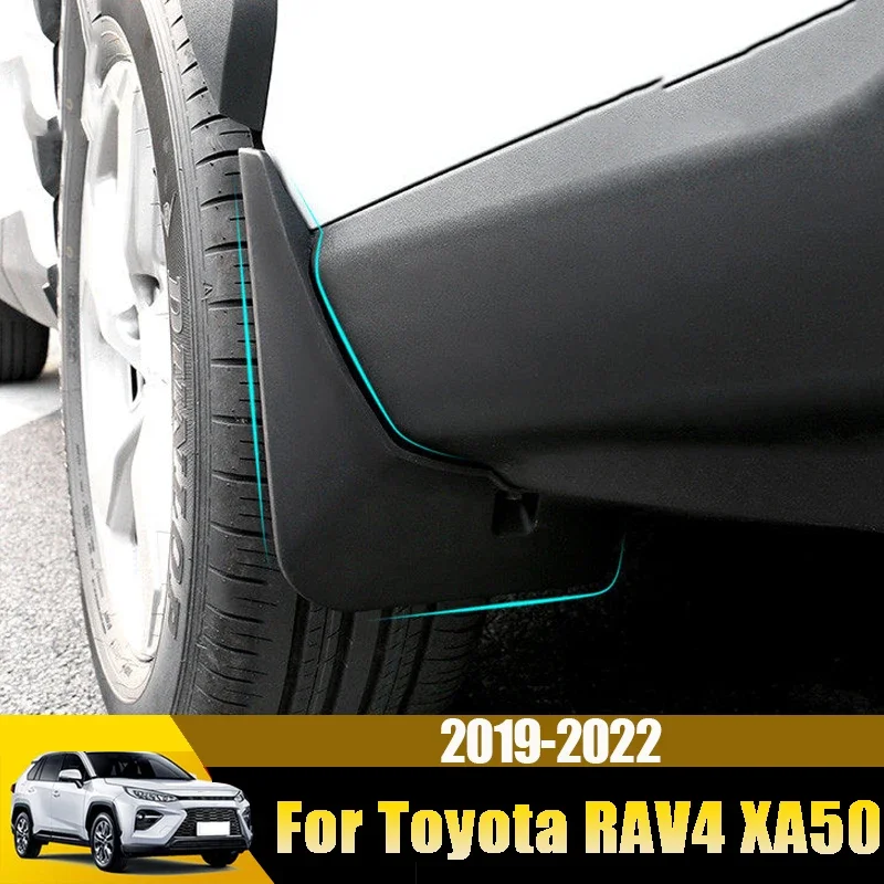 

Для Toyota RAV4 2019 2020 2021 2022 2023 2024 XA50 передние и задние брызговики, защита крыла, прочные брызговики, аксессуары