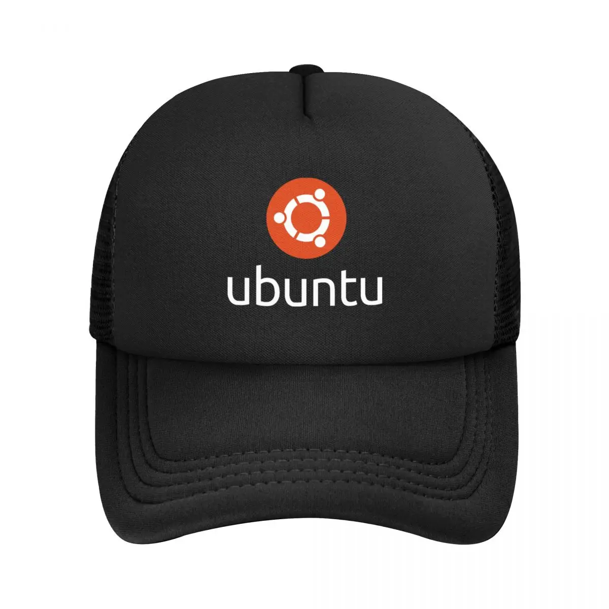 Бейсболка унисекс с логотипом Ubuntu, сетчатая, для весны и лета