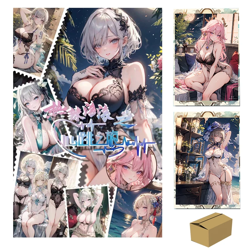 

Wholesales Goddess Story Collection Cards Booster Box MEIKA Heartbeat Journey A6 Card Rare Anime Girls 1 Case Playing Cards