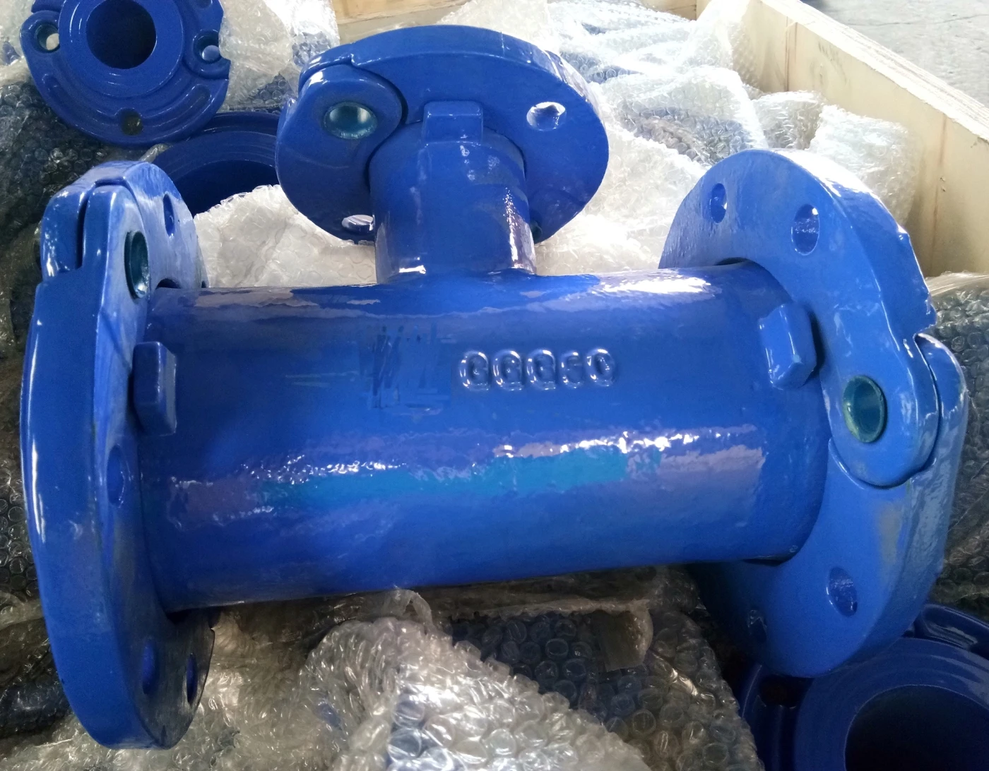 EN545 Standard Ductile Iron  Pipe Fittings All Loosing Flange Fitting Flanged Tee